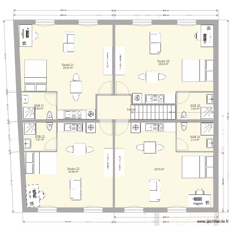 22 pasteur V2. Plan de 