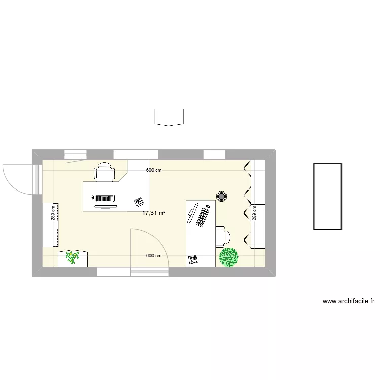 bureau pauline. Plan de bureau pauline. Plan de