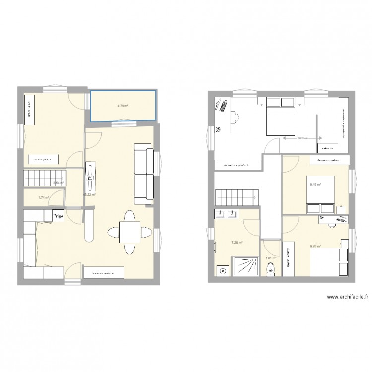 envaux6. Plan de 0 pièce et 0 m2