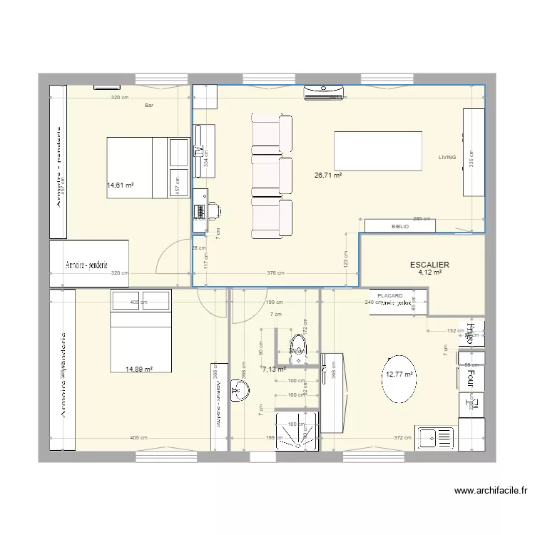 46 HAUT VERNET. Plan de 