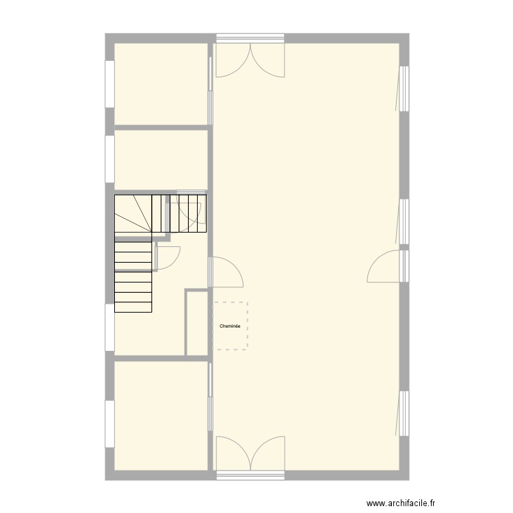 Chalet RDC. Plan de 0 pièce et 0 m2