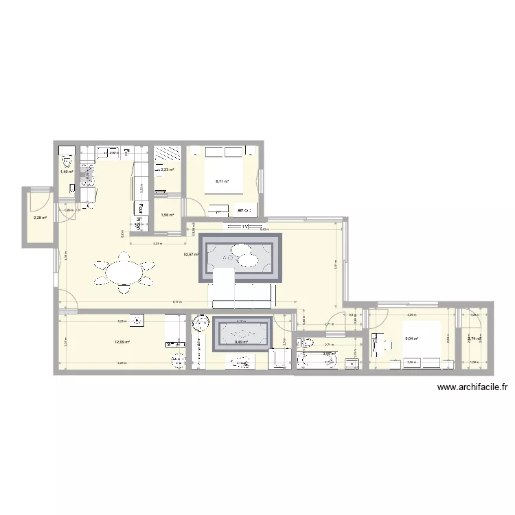 Maison2. Plan de 