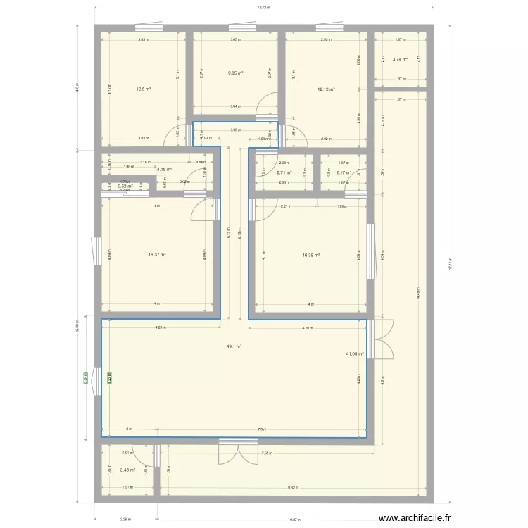 maison p1. Plan de 