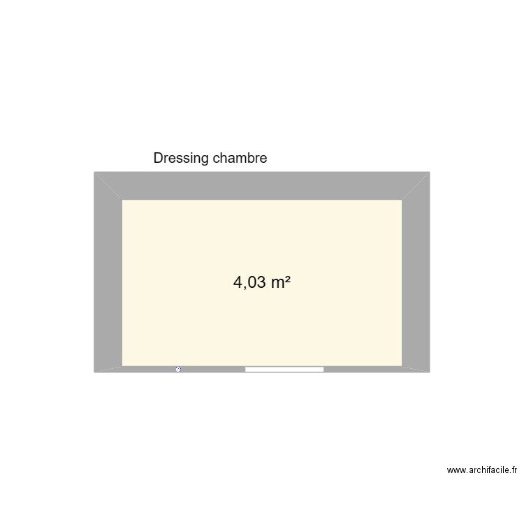 dressing chambre meublé V3. Plan de 0 pièce et 0 m2