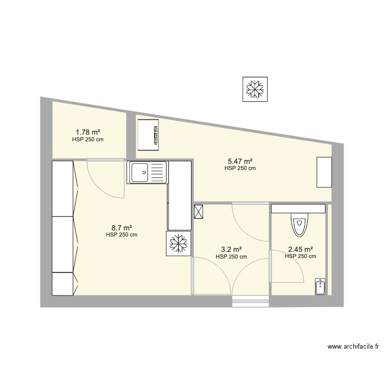 Cave après. Plan de 0 pièce et 0 m2