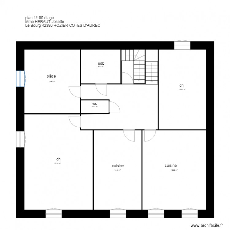 plan HERAUT Rozier CA. Plan de 0 pièce et 0 m2