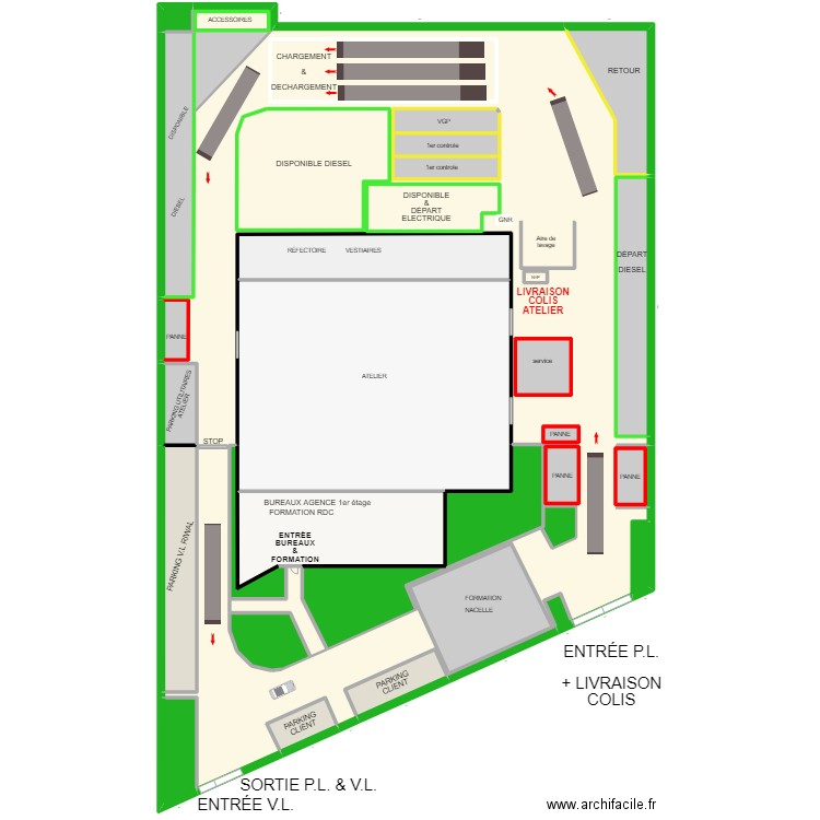 PARIS NORD 2023 MITRY MORY. Plan de 37 pièces et 3224 m2