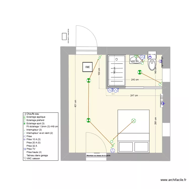 LENEVE. Plan de 