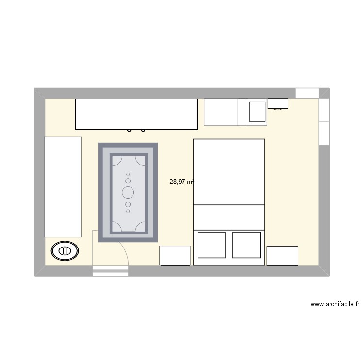 parents. Plan de 0 pièce et 0 m2