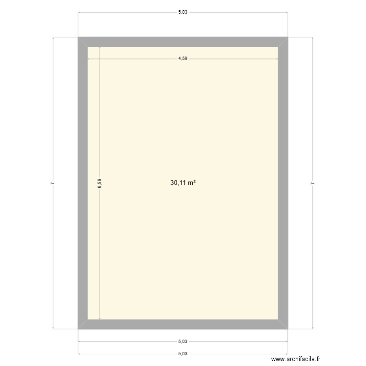 Garage12. Plan de 1 pièce et 30 m2
