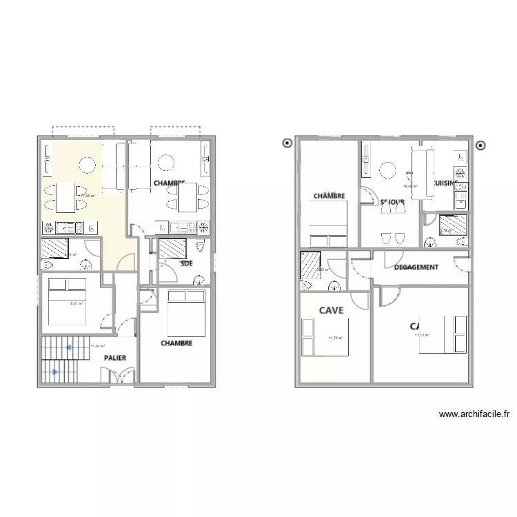 Villa Les Lillas. Plan de 