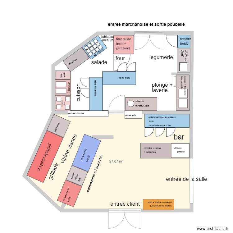 le bar a bak. Plan de 0 pièce et 0 m2