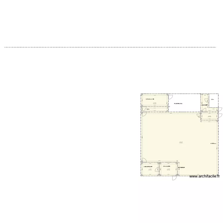 laboratoire volailles. Plan de 