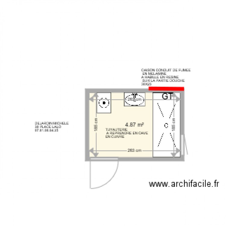 DEJARDIN MICHELE . Plan de 0 pièce et 0 m2