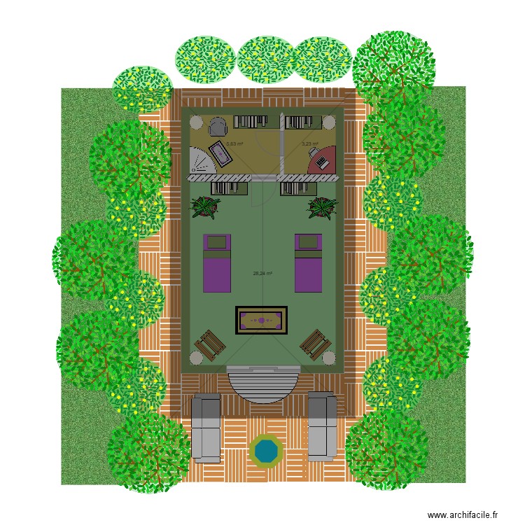 spa. Plan de 0 pièce et 0 m2