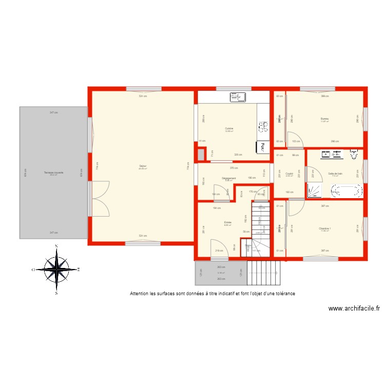 BI 3914 RDC non côté. Plan de 0 pièce et 0 m2