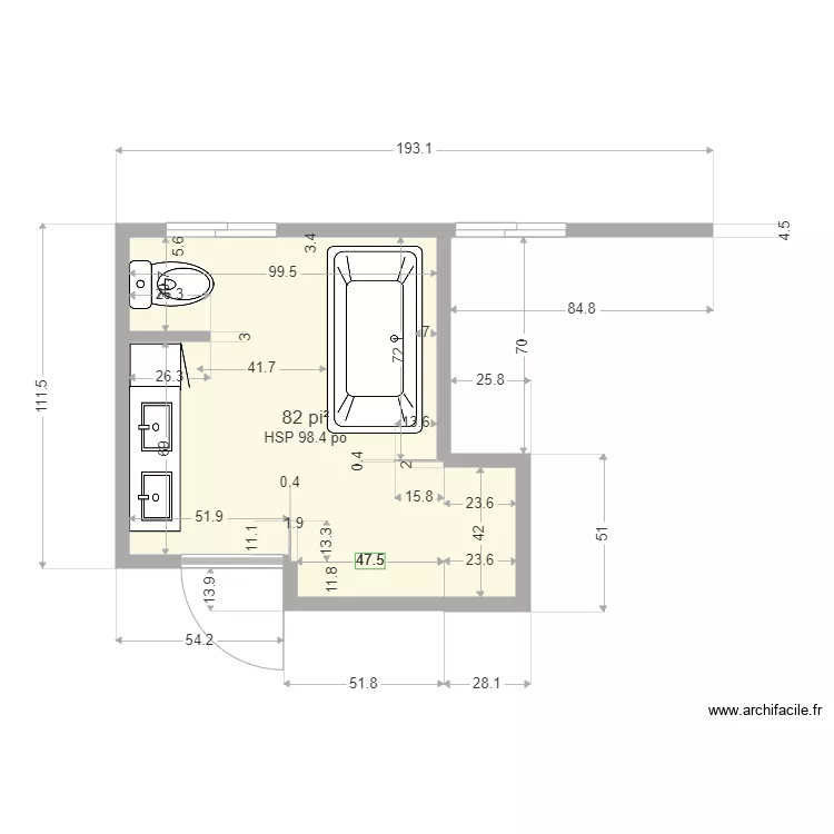 salle de bain suzanne pdf modifi&eacute;e. Plan de 