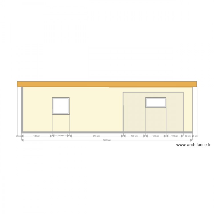 Face nord. Plan de 0 pièce et 0 m2