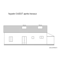 plan fa&ccedil;ade  OUEST EXTENSION