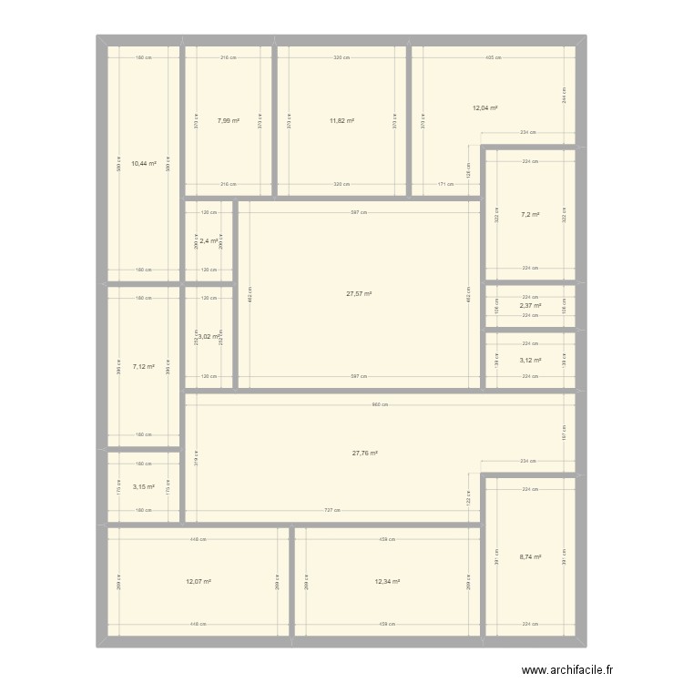 bim 2. Plan de 0 pièce et 0 m2