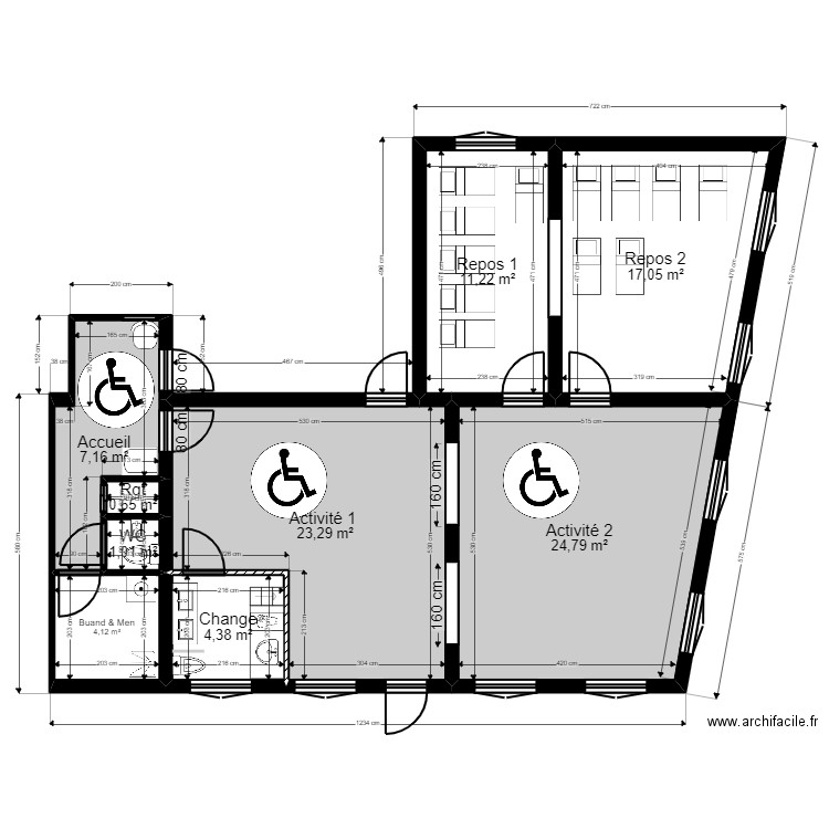 Versailles projet Jordan V 2 creches ArL 081222_Proj 2. Plan de 0 pièce et 0 m2