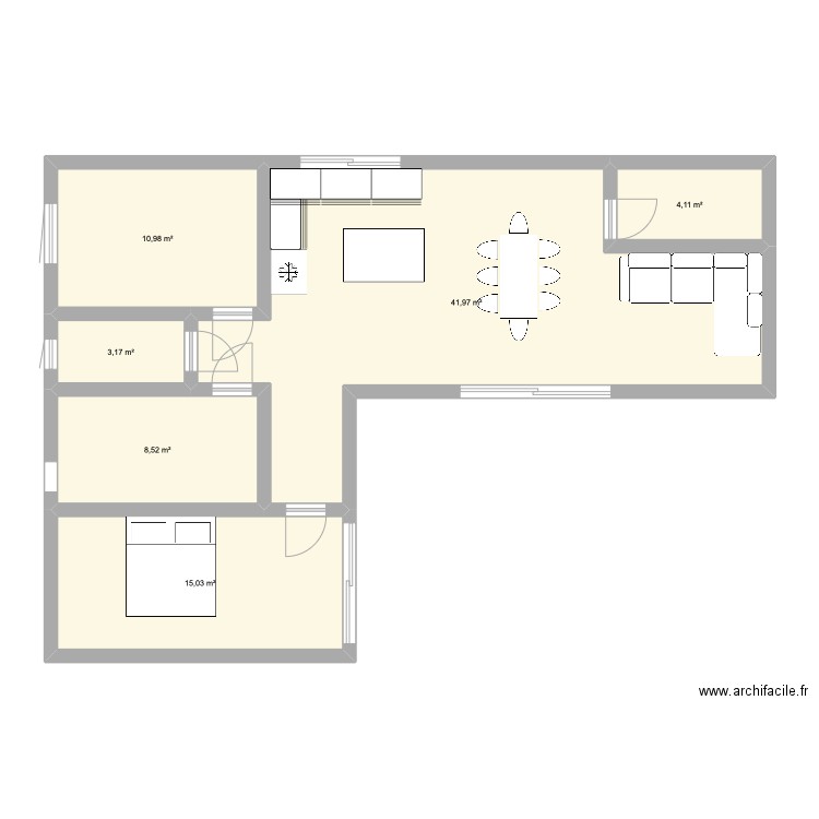 luluetnini. Plan de 0 pièce et 0 m2