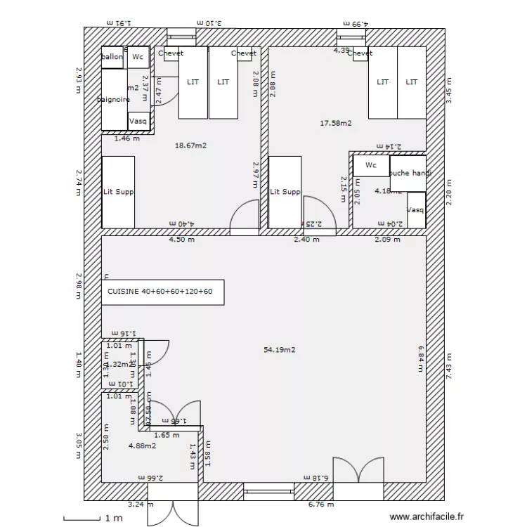 Rdc Voltige. Plan de 