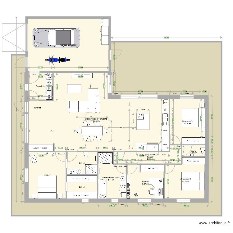Plan maison Bordeaux MCA V5. Plan de 0 pièce et 0 m2