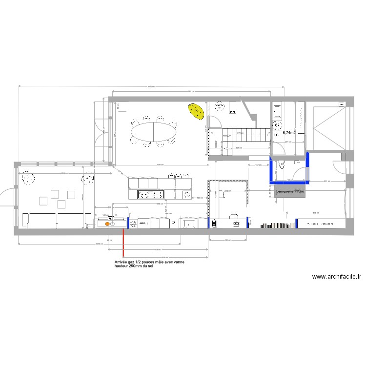 107version 5 plan rdc agencement eau gaz cuisine version 4. Plan de 0 pièce et 0 m2