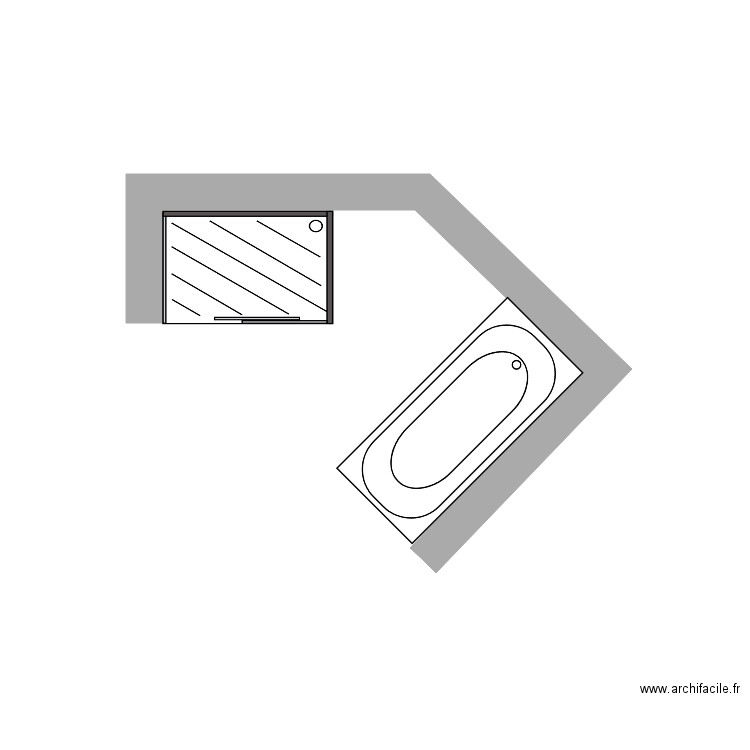 SdB. Plan de 0 pièce et 0 m2