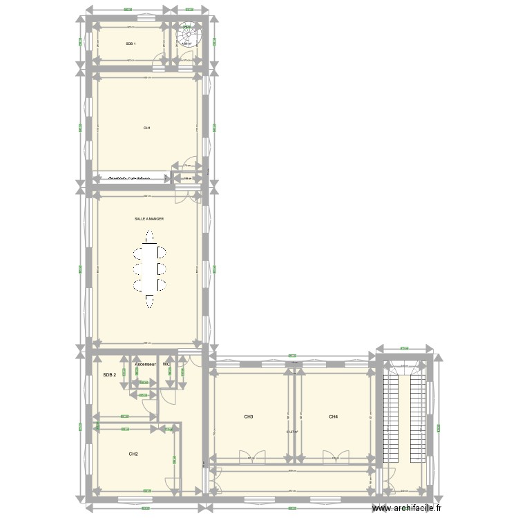 Plan du château . Plan de 0 pièce et 0 m2