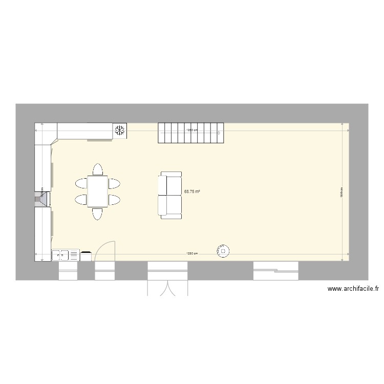 RDC 3 Positionnement cuisine. Plan de 0 pièce et 0 m2