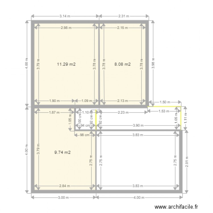 elodie. Plan de 0 pièce et 0 m2