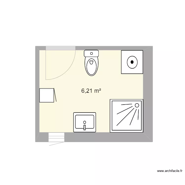 salle de bain. Plan de salle de bain. Plan de