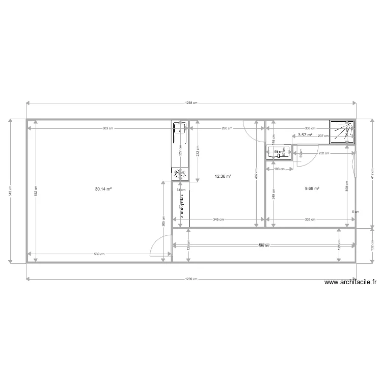 Etage 1 Redon modifi&eacute;. Plan de 