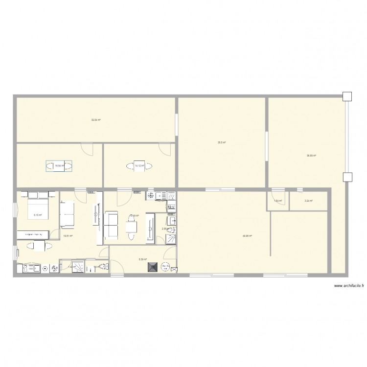 location 2 appart7. Plan de 0 pièce et 0 m2