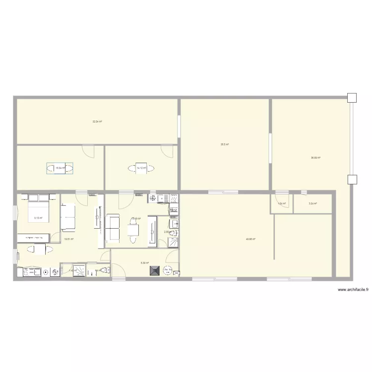 location 2 appart7. Plan de 