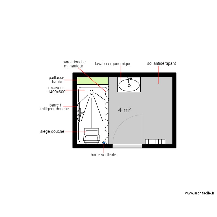 drame. Plan de 0 pièce et 0 m2