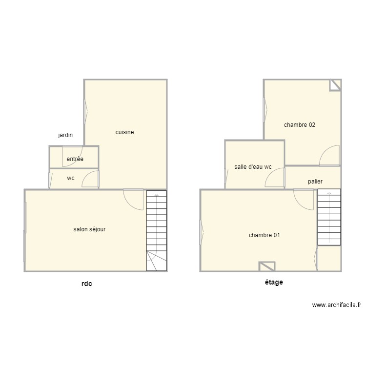 couder v. Plan de 12 pièces et 69 m2