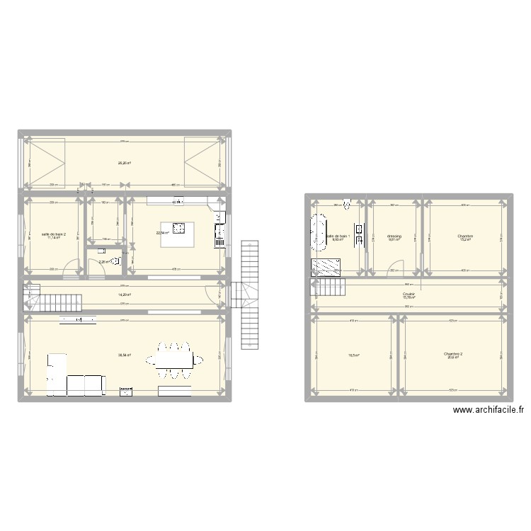 maison merten. Plan de 12 pièces et 203 m2