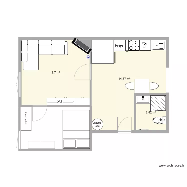 Nouvelle appartement. Plan de Nouvelle appartement. Plan de
