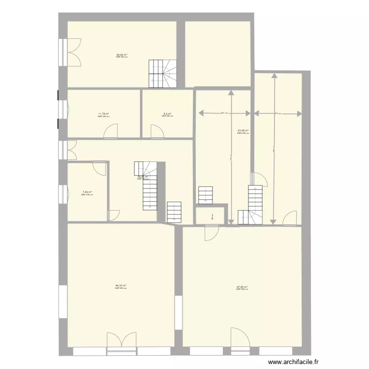 Place Clemenceau. Plan de 
