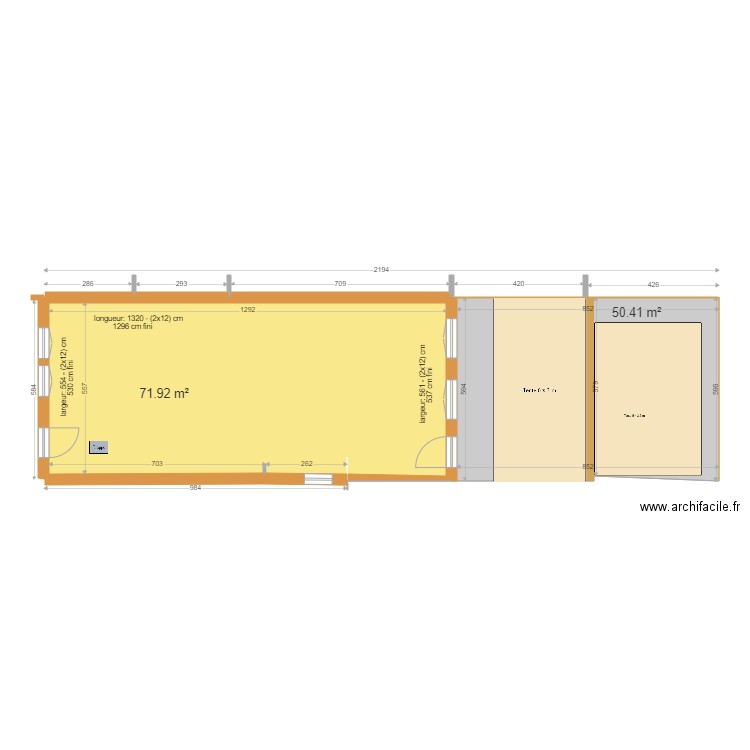 Côtes mesurées C. Plan de 0 pièce et 0 m2