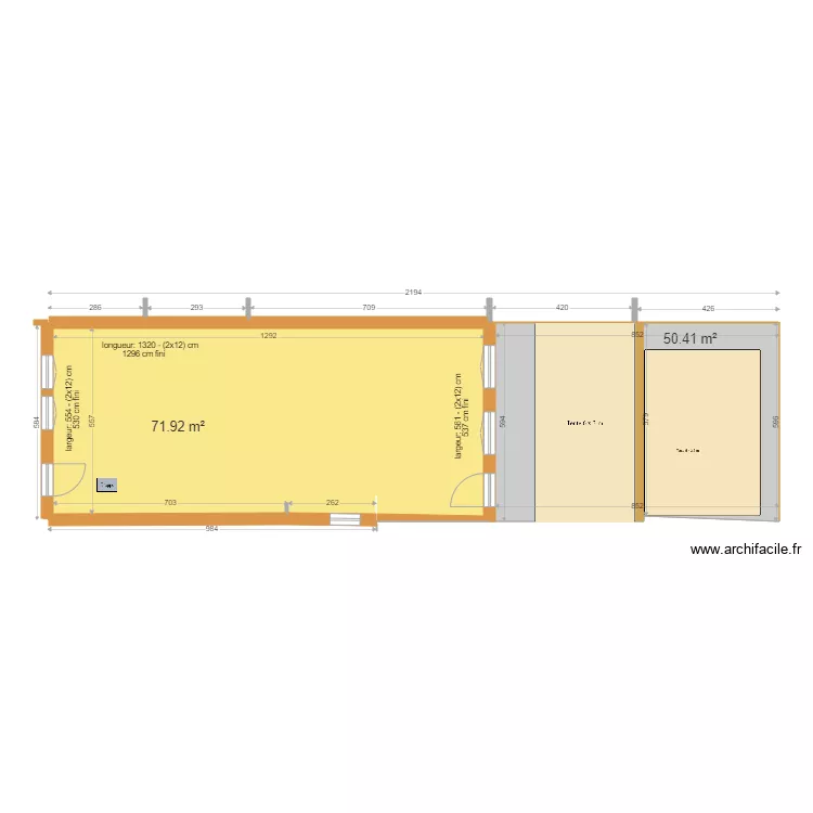 Côtes mesurées C. Plan de Côtes mesurées C. Plan de