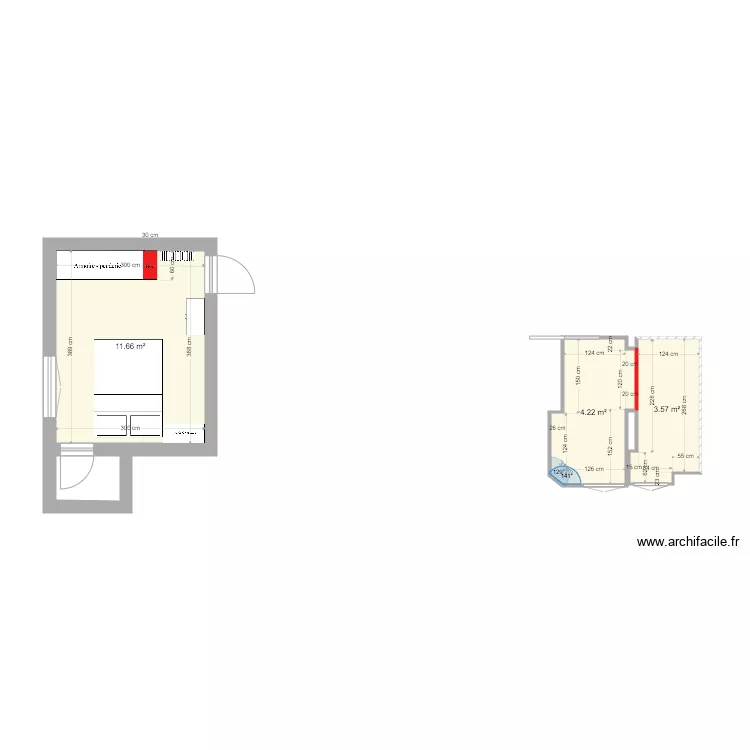 appart. Plan de appart. Plan de