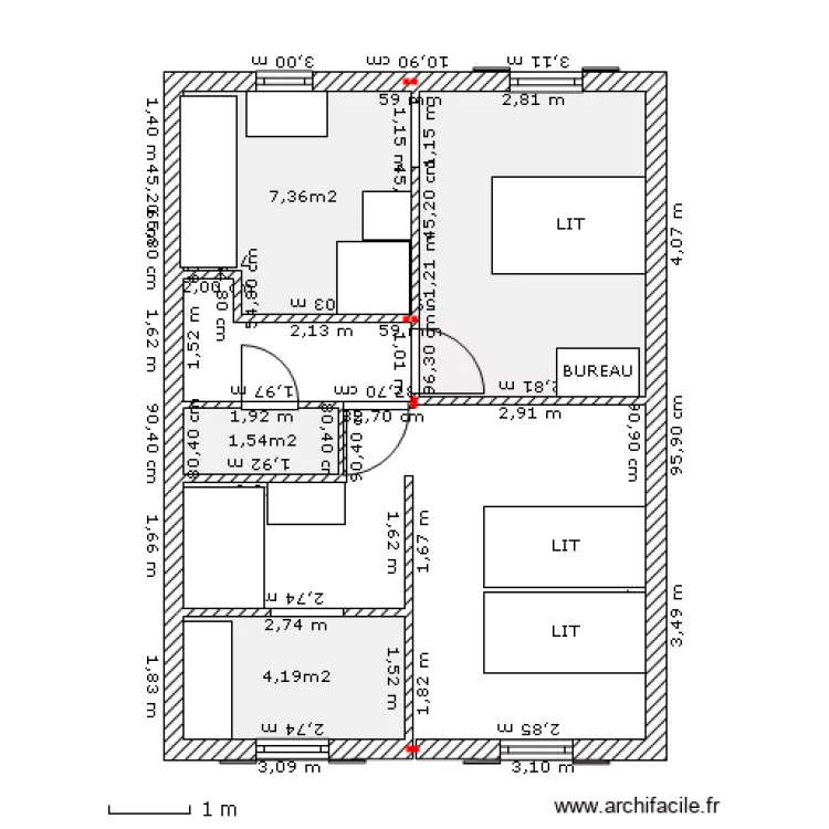 ETAGE helene 1. Plan de ETAGE helene 1. Plan de