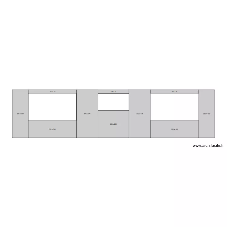 Mur Starling 13 janvier 2019. Plan de 