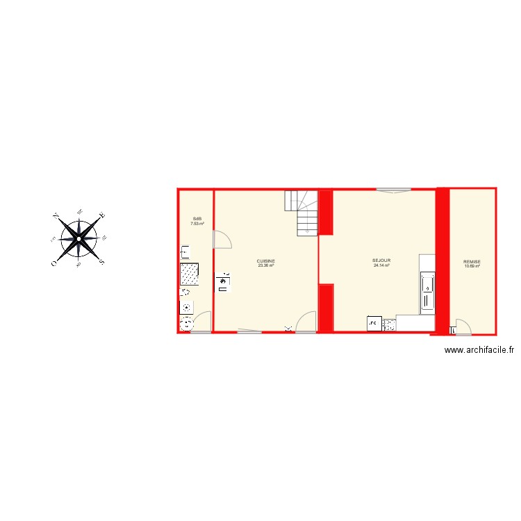 PLAN 3936 TEST RDC. Plan de 0 pièce et 0 m2