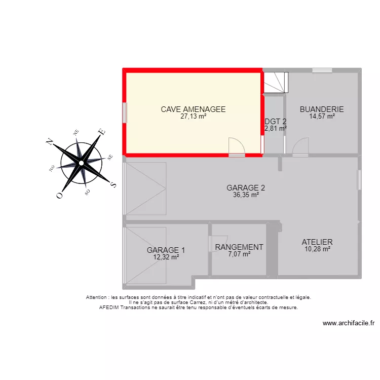 BI12529 - SOUS SOL. Plan de 