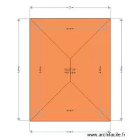 VUE DESSUS TOITURE VERANDA MACONNEE